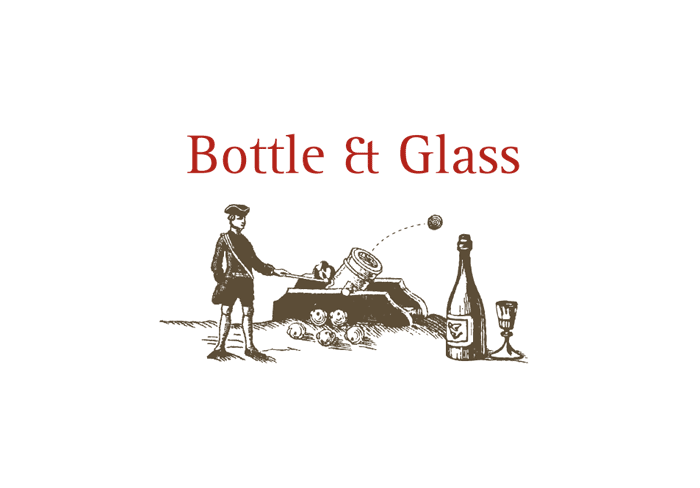 Bottle and Glass Logo