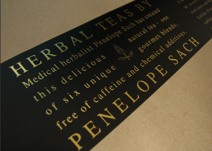 Penelope Sach Tin Label
